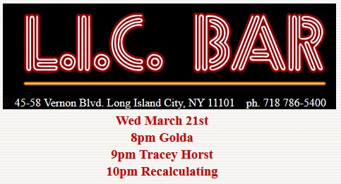 LIC Bar Calendar, March 21, 2018