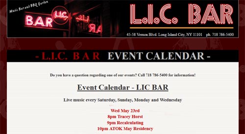 LIC Bar Calendar, May 23, 2018