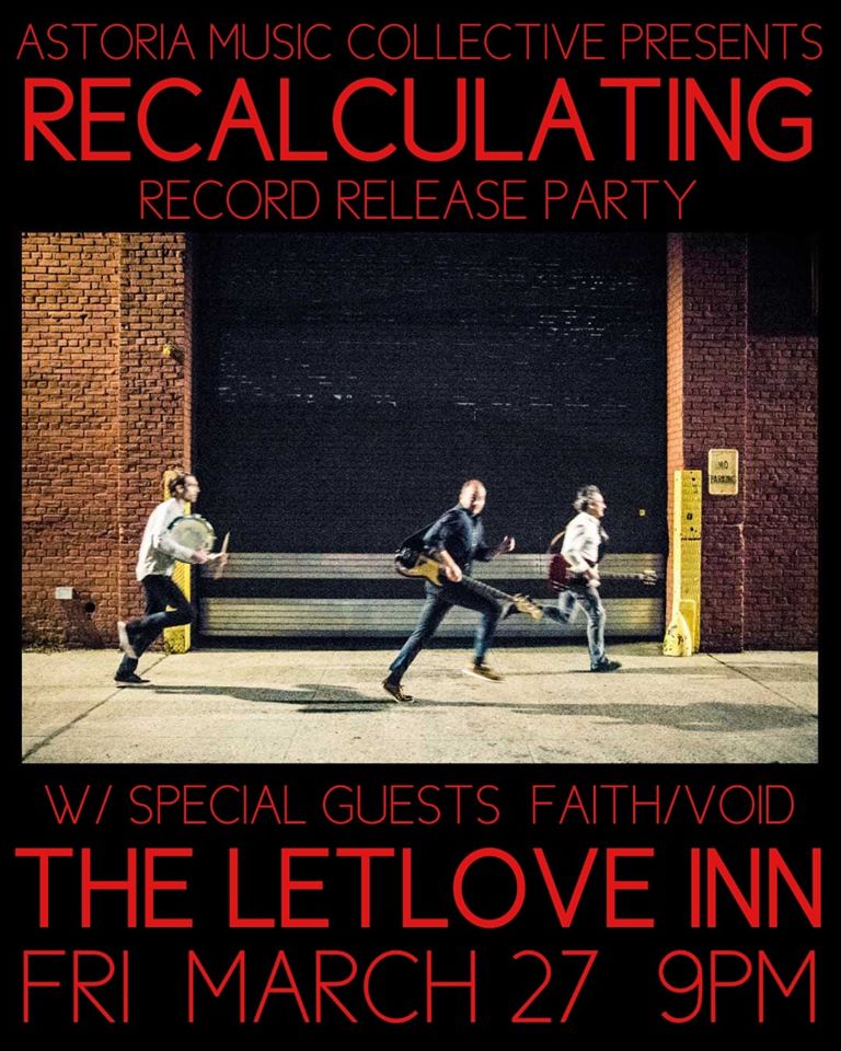 Recalculating All Talk Record Release Party Flier, March 27, 2020