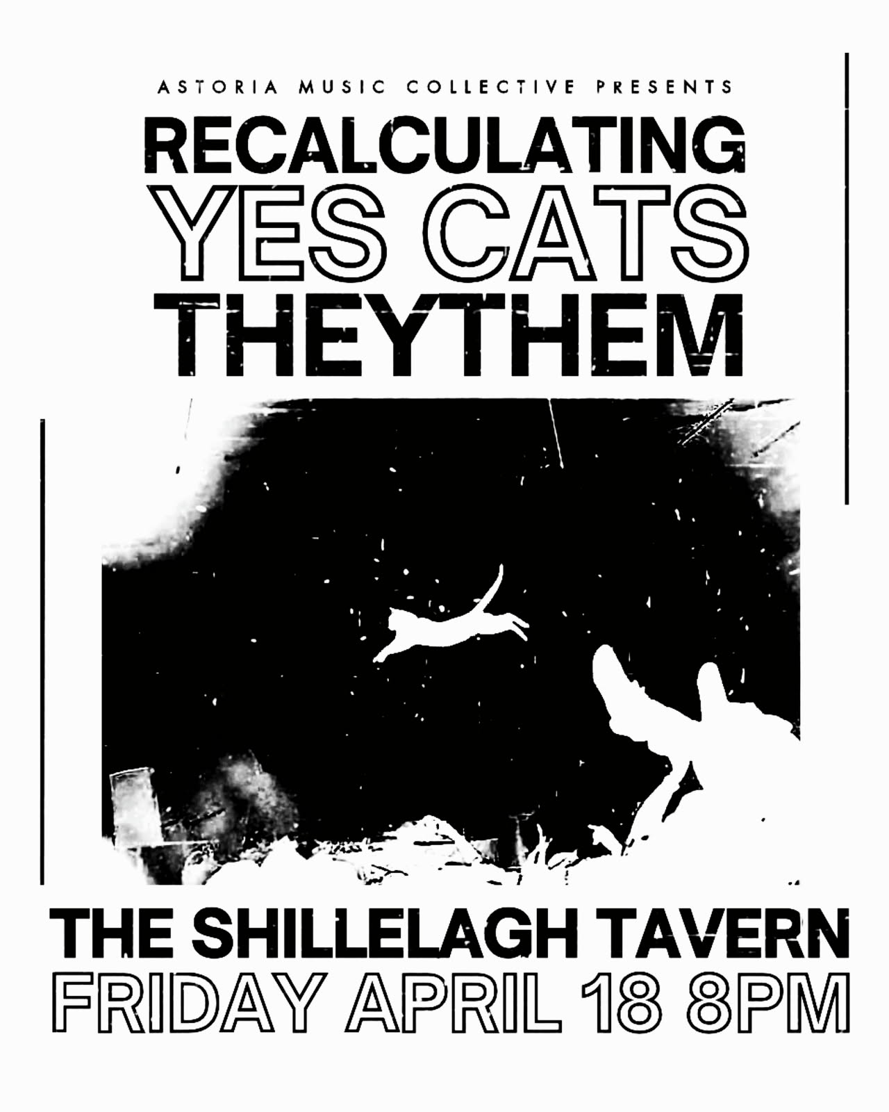 Recalculating, Yes Cats and They/Them, Shillelagh Tavern, April 18, 2025