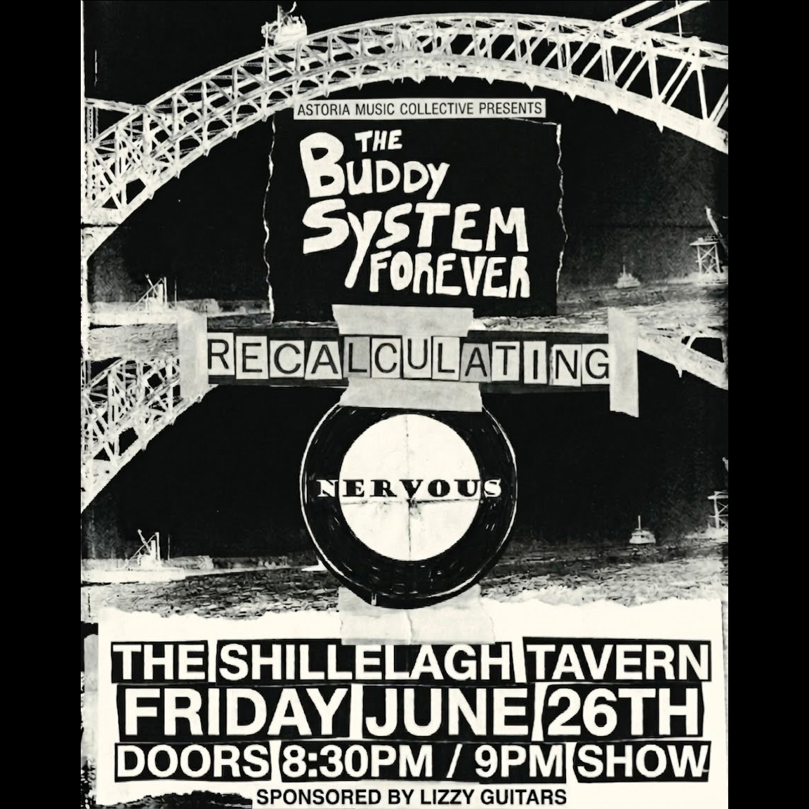 The Buddy System Forever, Recalculating, Nervous, Shillelagh Tavern, Astoria, Queens, June 26, 2026
